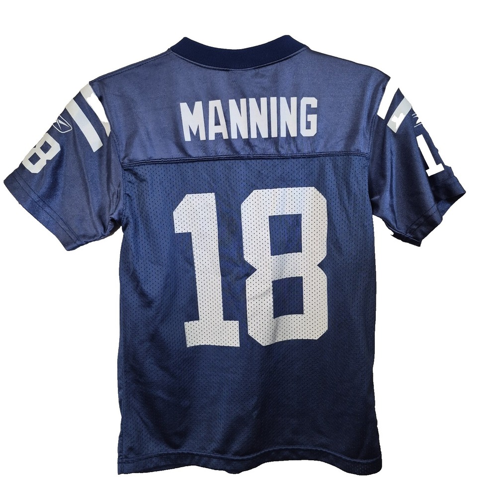 Vintage Reebok Peyton Manning Indianapolis Colts Jersey Youth M 10-12 #18 NFL